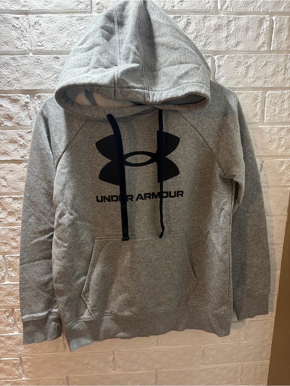 Under Armour womens Gray Logo Hoodie Sweatshirt